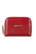 Carteira feminina de couro liso Kiara 10x13,5cm - Vermelho - Marca Andrea Vinci