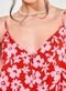 Blusa De Alcinhas Vermelha Floral - Marca Youcom