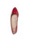 Sapatilha My Shoes Básica Bico Fino Vermelha - Marca My Shoes