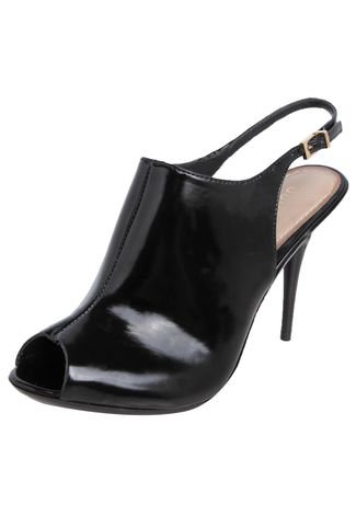 Open Boot Dumond Aberta Salto Alto Fino Preto - Compre Agora