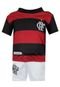 Conjunto Licenciados Futebol Flamengo Vermelho/Preto/Branco - Marca Licenciados Futebol