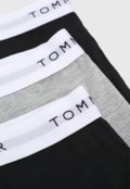 Kit 3pçs Cueca Tommy Hilfiger Boxer Logo Preta - Marca Tommy Hilfiger