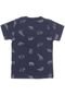 Camiseta Milon Menino Animais Selvagens Azul-Marinho - Marca Milon