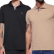 Kit 2 Camisas Polo Itália Industrie Básica Estilo Tommy Piquet Premium - Marca HILMI