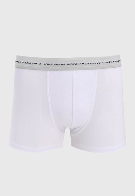 Cueca Ellus Boxer Logo Branca - Marca Ellus