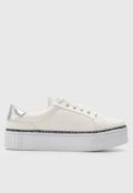 Tênis Flatform Santa Lolla Detelhe Metalizado Off-White - Marca Santa Lolla