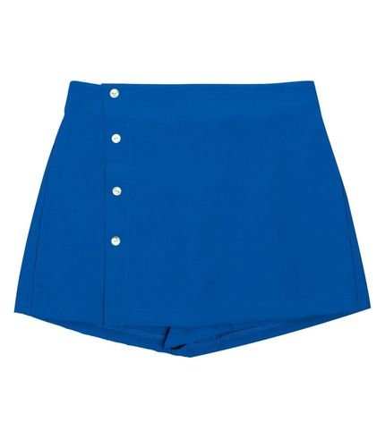 Shorts Saia Juvenil Em Crepe Light Minty Azul - Marca MINTY