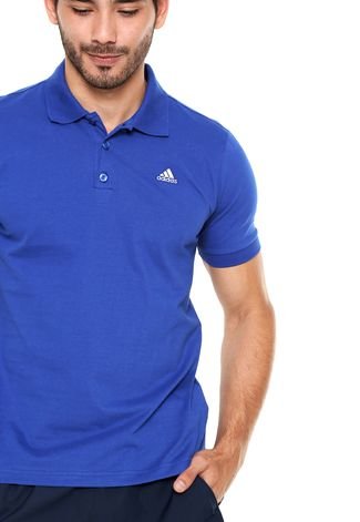 Camisa Polo adidas Performance Ess Azul