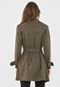 Casaco Trench Coat MOB Suede Verde - Marca MOB