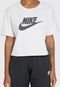 Camiseta Nike Sportswear W Nsw Tee Essntl Cr Cinza - Marca Nike Sportswear
