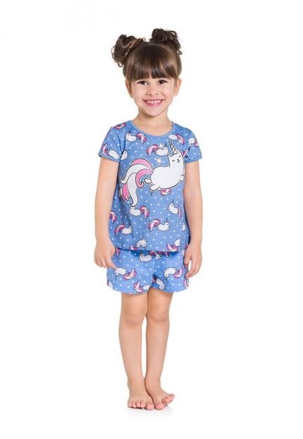 Pijama Infantil Kyly Azul - Marca Kyly
