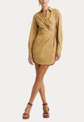 Vestido Lauren Ralph Lauren Curto Liso Bege - Marca Lauren Ralph Lauren