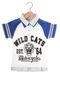 Camisa Polo Marisol Infantil Wild Cats Azul - Marca Marisol