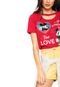 Blusa Cativa Choker Disney Vermelha - Marca Cativa Disney