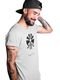 Camiseta Cinza Estampada Helm Preto - Marca GPM