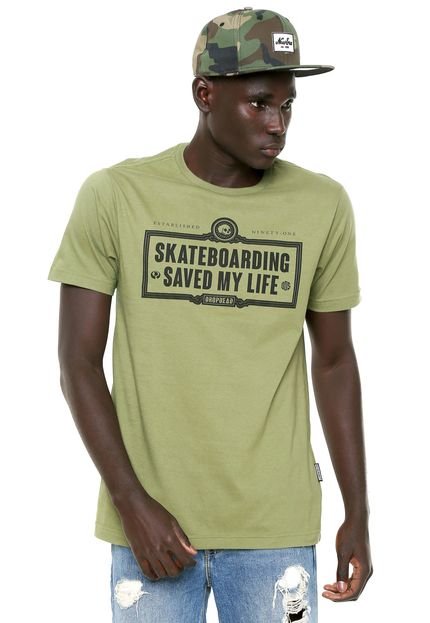 Camiseta Drop Dead Skate Saves Verde - Marca Drop Dead