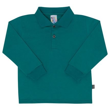 Camisa Polo Verde - Bebê - Meia Malha Polo Verde Ref:47257-66-M - Marca Pulla Bulla