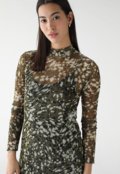 Vestido Tule Animale Jeans Longa Estampado Verde - Marca Animale Jeans