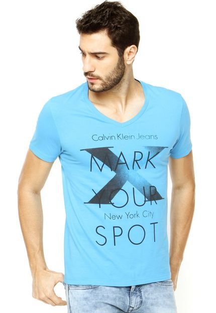 Camiseta Calvin Klein Jeans Your Azul - Marca Calvin Klein Jeans