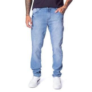 Calça Jeans Masculina Pitt Skinny Azul Claro