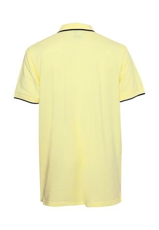 Camisa Polo Wrangler Reta Listras Amarela