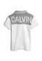 Camisa Polo Calvin Klein Kids Menino Lettering Branca - Marca Calvin Klein Kids