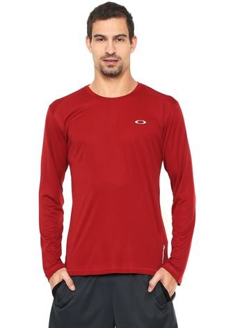 Camiseta Oakley Camo SS Masculina Vermelho Mescla Vermelho