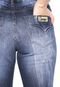 Calça Jeans Osmoze Skinny Cropped Destroyed Azul - Marca Osmoze