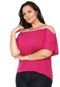 Blusa Cativa Plus Size Detalhe Tule Rosa - Marca Cativa Plus