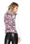 Colete Puffer Facinelli by MOONCITY Floral Roxo/Bege - Marca Facinelli