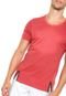 Camiseta Asics Training Stripe SS Tee Vermelha - Marca Asics