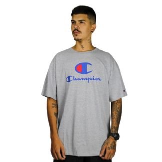 Camiseta Champion Big Logo Cinza - Compre Agora
