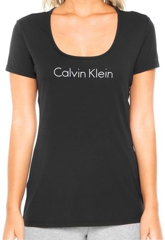 Camiseta Calvin Klein Athletic Institucional Preta