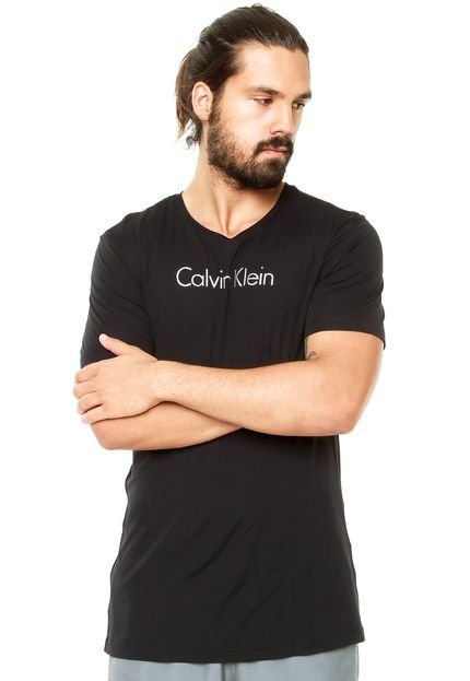 Camiseta Calvin Klein Performance Logo Refletivo Preta - Marca Calvin Klein Performance