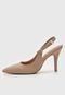 Scarpin Slingback Vizzano Liso Nude - Marca Vizzano