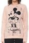 Moletom Flanelado Fechado Cativa Disney Mickey Mouse Rosa - Marca Cativa Disney