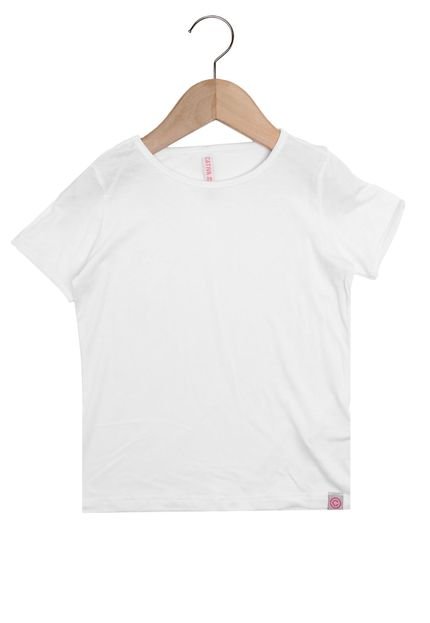 Blusa Cativa Manga Curta Menina Branca - Marca Cativa