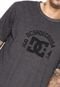 Camiseta DC Shoes Flame Logo Cinza-Escuro - Marca DC Shoes