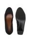 Scarpin Usaflex Aveludado Preto - Marca Usaflex