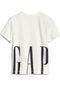 Camiseta GAP Infantil Logo Bolso Off-White - Marca GAP