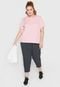 Camiseta Plus Size Nike Dry Miler Rosa - Marca Nike