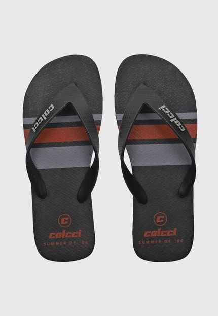 Chinelo Colcci Logo Preto - Marca Colcci