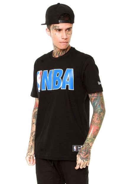 Camiseta New Era Color NBA Preta - Marca New Era