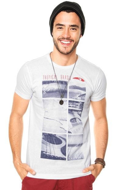 Camiseta Tropical Brasil Surf Branca - Marca Tropical Brasil