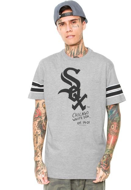 Camiseta New Era Chalk 7 Chicago White Sox Cinza - Marca New Era