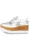 Oxford Flatform DAFITI SHOES Estrelas Triunfo Prata - Marca DAFITI SHOES