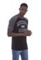 Camiseta Mitchell & Ness Raglan Estampada Branding Preta - Marca Mitchell & Ness