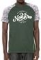 Camiseta New Era Raglan Camu Roses Brand Verde - Marca New Era