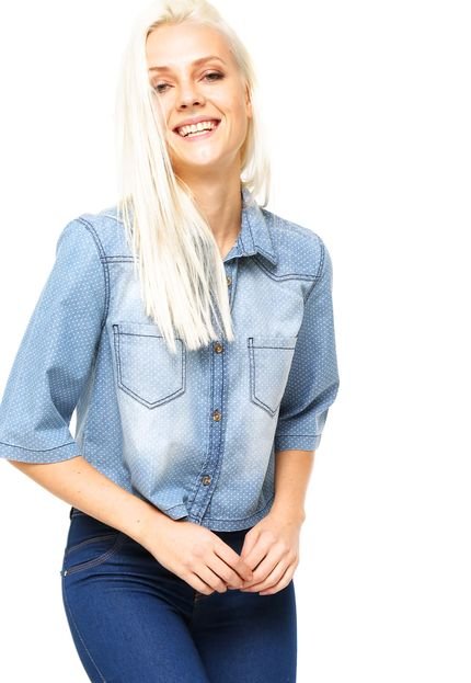 Camisa Jeans Sommer Estonada Azul - Marca Sommer