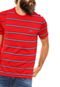 Camiseta Lacoste Listrada Vermelha/Azul - Marca Lacoste